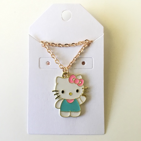 New Hello Kitty Gold Tone Necklace - Picture 1 of 1